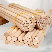 Resim 30/20/10/5 ahşap yuvarlak çubuklar, çeşitli boyutlarda çubuklar, el yapımı yapı modeli malzemeleri, DIY el işi meraklıları için uygun, üçgen bayraklar, düğünler, müzik dersleri, partiler, karıştırma 
