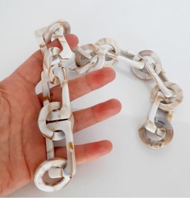 Resim Angel Çanta Aksesuar 40 Cm Akrilik Zincir Taba Tonlu 