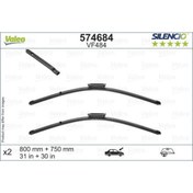 Resim Valeo 574684 Silecek Süpürgesi Sılencıo X-trm Flat Blade Vm484×2 800 - 750 Mm C 