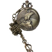 Resim keyfimshop Kişiye Özel Retro Kartal Kabartmalı Quartz Köstekli Saat 