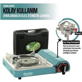 Resim Orcamp Tekli Portatif Pro Seramik Ocak Mavi Ck-508 Mavi 