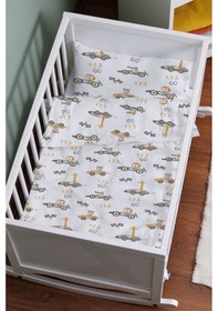 Resim Organik Anne Yanı Nevresim Takımı 60x100 - Minik Yarışçılar 