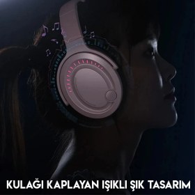 Resim Magne Baseus Gamo D05 Immersive Virtual 3D Işıklı Pc Gaming Oyuncu KULAKLIĞI-(5775) - TGR1697-6455 