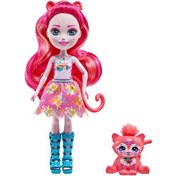 Resim Enchantimals Popüler Karakter Bebekler Texie Tiger ve Sabre HXB97 