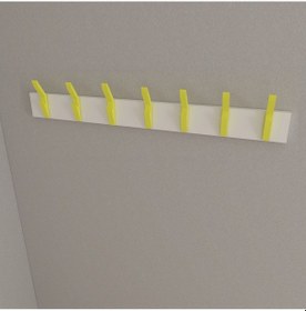Resim Hepsi3boyutlu Modern Duvar & Kapı Kanca Askılık - 7 Adet Sarı Kanca Askılık - Model No : 3 Sarı 