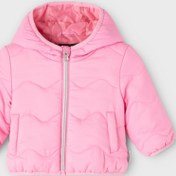 Resim Name İt Pembe Kız Bebek Fermuarlı Uzun Kollu Uzun Düz Mont NBFMAGGY JACKET PB 