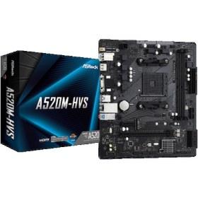 Resim ANAKART - 90-MXBE60-A0UAYZ- A520M-HVS 