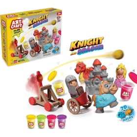 Resim MCM Group 03848 Şövalye ve Ejderha Oyun Hamuru Seti 280 gr -Dede 