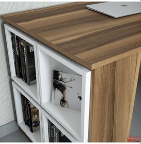Resim Variant Variant Box Çalışma Masası - Ceviz / Beyaz 