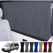 Resim Pandami Mercedes Sprinter W906 Uzun 2006-2018 Uyumlu Gri Raylı Oto Perde Takımı 