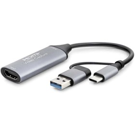 Resim Genel Markalar Hdmı Vıdeo Capture Type-C + Usb3.0 4K 30Hz Gri HDX7844 TG/Tmy 221803 