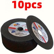 Resim 10 adet Ultra-İnce 1.2mm Metal Kesme Diskleri, Çift Izgara Reçine Öğütme Tekerlekleri ile 1.2mm Kalınlık için Geliştirilmiş Verimlilik, Hassas Kesim ve Pürüzsüz Kenarlar - Endüstriyel ve DIY Projeleri, Metal Kesme Araçları, Dayanıklı Kesme Araçları için İdeal 