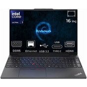 Resim Lenovo ThinkPad E16 Gen 2 21MA002UTX-053 Ultra 7 155H 64 GB 2 TB+2 TB SSD 16" Dos Dizüstü Bilgisayar 