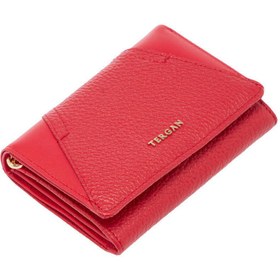 Resim Kırmızı Deri Kadın Cüzdan - S1CB00005815-D2N 