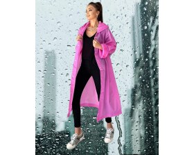 Resim Shopiolog Kadın Erkek Yağmurluk Kapüşonlu Çıtçıtlı Eva Siyah Yağmurluk 