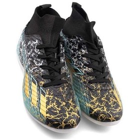 Resim Sportaç Çoraplı Unisex Halısaha Ve Çim Zemin Kramponu 102h Siyah - Su Yeşili 