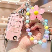 Resim VOLKSWAGEN Araba Anahtar Seti, Macaron Cep Telefonu Zinciri ile, Boncuklu Anahtarlık 