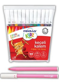 Resim Keçeli Kalem 12 Lı Renk Pensan Keçeli Kalem 1 Paket 