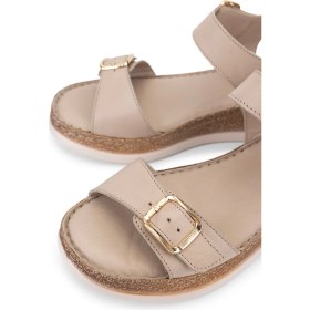 Resim Tamer Tanca Kadın Bej Comfort Sandalet 1107 215 Bn Sndlt Y25 Bej 