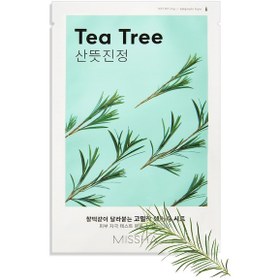 Resim Missha Çay Ağacı Yağı İçerikli Sivilce Karşıtı Yaprak Maske 1 Adet Airy Fit Sheet Mask Tea Tree 