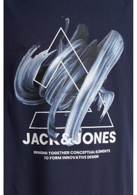 Resim Jack & Jones Erkek Tişört 12254609 Bej 