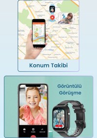 Resim SEYUWATCH HX Kids 4G Max Sim Kartlı Harvox Akıllı Çocuk Saati Gps Konum Takibi Görüntülü Konuşma 4G Destekli 