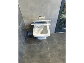 Resim Seramiksan Silva Kanalısız Asma Klozet Takım (Açık Montoj) 