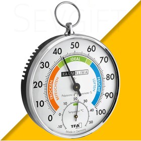 Resim Sevgift TFA 45.2027 ´RaumKlima´ İbreli Askılı Sıcaklık ve Nem Ölçer 