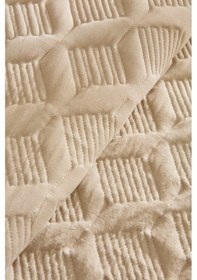 Resim Kaşmir Home Greta Geometrik Çift Kişilik Yatak Örtüsü Takımı Bej Bej 