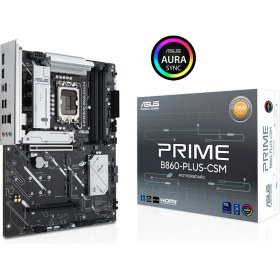 Resim Asus Prıme B860-PLUS-CSM Intel B860 LGA1851 Ddr5 8200 Dp HDMI 3x M2 Usb3.2 Gen 2x2 Aura Rgb 2.5gbit Lan Atx 8+1+1 Güç Aşamaları, 1xgen5 M.2, Ready For Advanced Aı Pc, Uzaktan Yönetim Yazılımı 