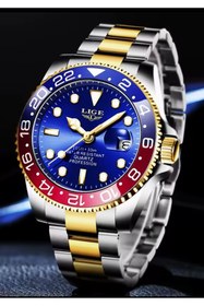 Resim Lige Patron Tasarım Çelik Lüks Erkek Kol Saati 