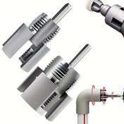 Resim Entegre İç ve Dış Boru Dişleme Aracı 2025 Yeni Boru Diş Kesme Aracı 1/2" (DN15) 3/4" (DN20) Boru Boyutları Yeniden Dişleme Aracı Elektrikli Matkap İçin (1/2"+ 3/4") 