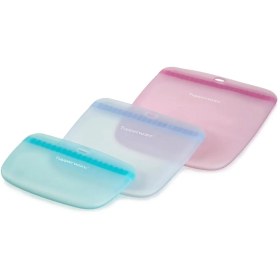 Resim Tupperware İnce Silikon Gıda Saklama Çantası 3 Lü Set Pratik, Sağlıklı Ve Çok Amaçlı Saklama Diğer 
