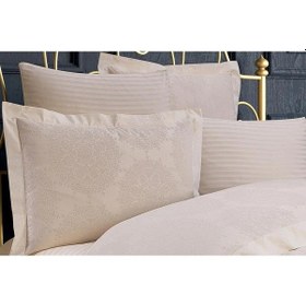 Resim Tiara Bambu Jakar Kumaş Krem Ikili Oksford 60x80cm Yastık Kılıfı - 1355 Çok Renkli 