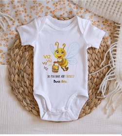Resim Bitmeyenkartus Bk Kids Isimli Sevimli Arı Tasarımlı Bebek Body Zıbın - Model 1 Çok Renkli 