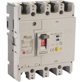 Resim Xkoren 250a 50ka 4 Kutuplu Kaçak Akım Korumalı Kompakt Şalter 250 Kasa Açtırma Bobinsiz 