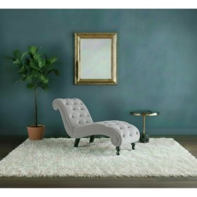 Resim Ebrar Home Design Lüks Kadife Kapitoni Uzanma Koltuğu - Modern Josephine Köşe Koltuk 