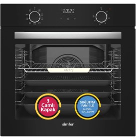 Resim Simfer 8215 Airfry Plus, Siyah Cam Dijital,10 Fonk 