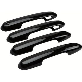 Resim Cordial Toyota Highlander 2019-2024 Kapı Kolu Kapağı Parlak Siyah 4 Delikli 