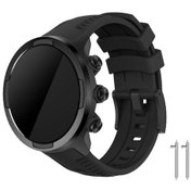 Resim Novahub Suunto 9 D5 Akıllı Saat İçin Silikon Kayış Suunto Spartan Sport İçin Yedek Kordonlu Saat - Siyah 