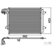 Resim KNECHT AC325000P Klima Radyatörü (Kondenser) 04- Caddy-Touran 