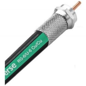 Resim Erse RG6U6 Tam Bakır Cu\u002Fcu Anten Kablosu 5 Mt 