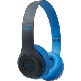 Resim Jopus Bluetooth Kulaklik P47 Mikrofonlu Micro SD Okuyuculu Mavi 