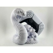 Resim Yılan ve Kafatası Model Ps5 Dualsense Kol Standı Joystick Minimalist Kol Tutucu Playstation 5 