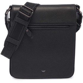 Resim Siyah Deri Unisex Çapraz Askılı Çanta - S1AC00021185-A6F 
