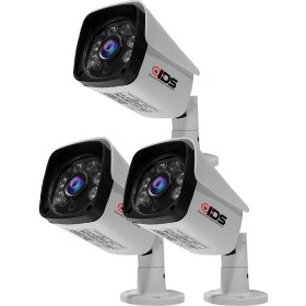 Resim IDS 5mp Lensli 1080P Fullhd Ahd Güvenlik Kamerası Kamera Sistemleri Için Gece Görüşlü Su Geçirmez 3 Adet 