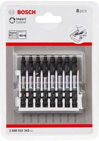 Resim Bosch Impact Ctrl Çift Taraf 8'li T15-20/T25-30 Vidalama Ucu Paketi - 2608522343 
