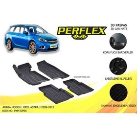 Resim Paspas 3D Havuzlu Opel Astra J (10 16) (Siyah) 504643283 