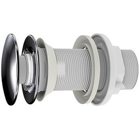 Resim Isvea Metal / Krom Taslı Lavabo Sifonu Ve Krom Lavabo Tapası / Basaç 