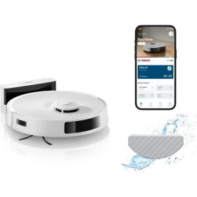 Resim Bosch BCRC1W Akıllı Robot Süpürge Beyaz 11000 Pa Emiş Gücü ile Düz Zemin Temizliği İçin Sesli Bilgilendirme 